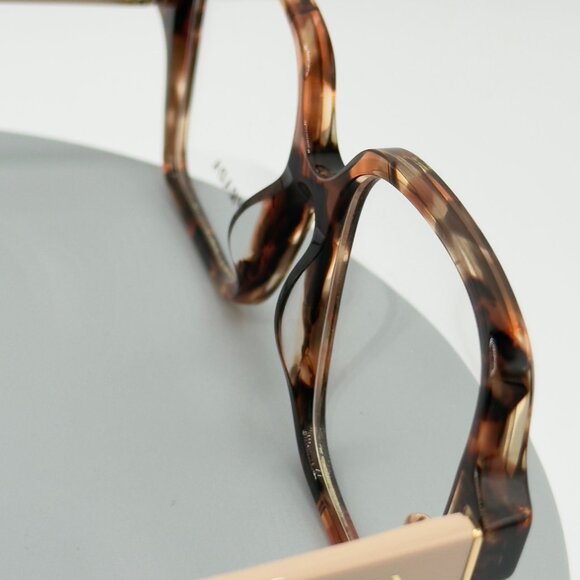 Prada Eyeglasses Frames PR A02V Havana Caramel Square 51-17-145 - Picture 9 of 10